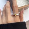Irregular Shape Crystal Ring Minimalist Handmade Opal Ring Fashionable Gemstone Ring  Girls Gift