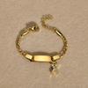 Stainless Steel Children'S Bracelet, Women'S Fashion 26 English Alphabet Jewelry, Simple Jewelry 798