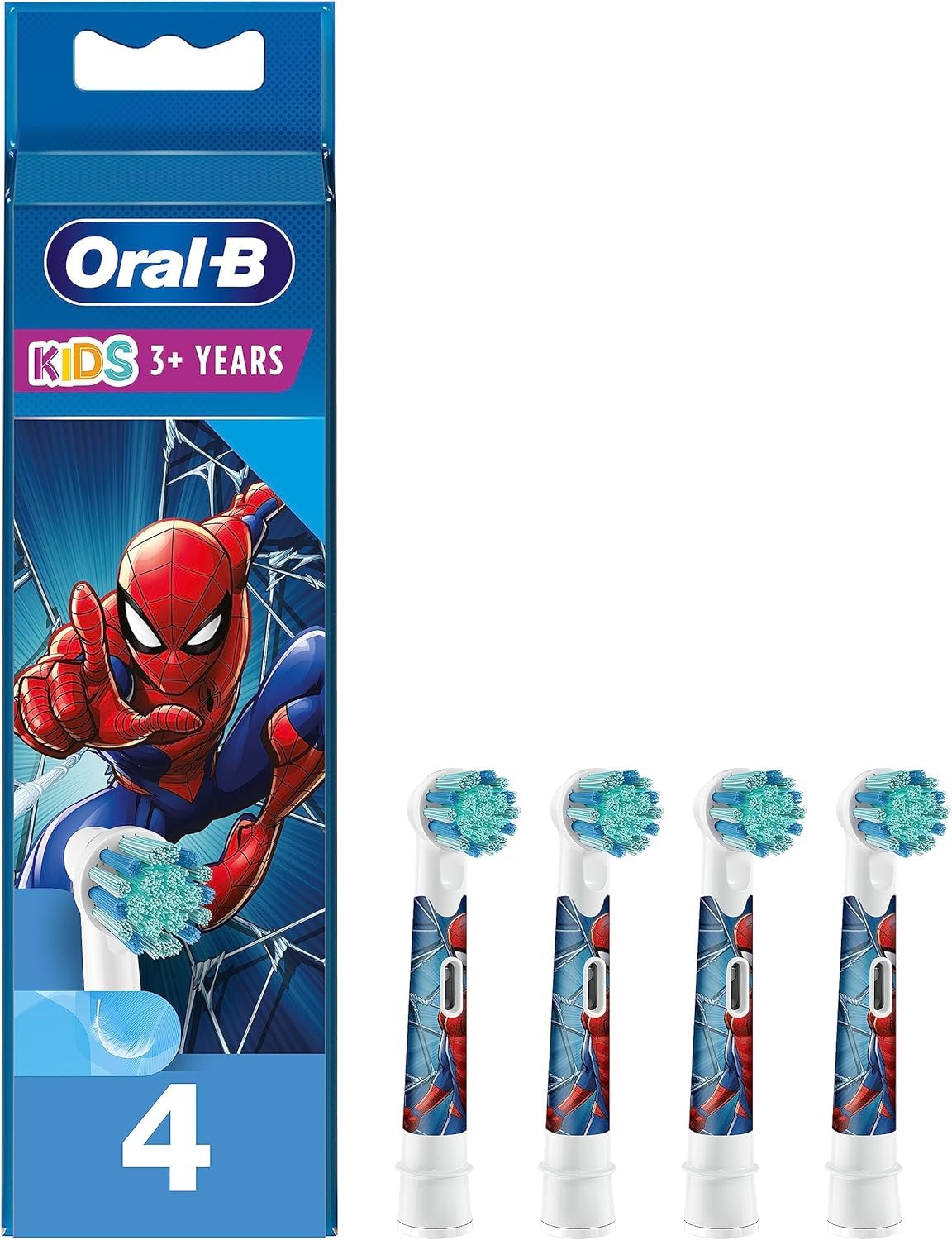 

Коричневый сменный детский мягкий набор щеток Человек-паук из 4 шт Oral-B Oral-B [Товар]