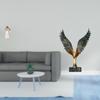 Cherub Resin Figurine Sculpture with Spreading Feng Shui Ornament for Indoor Desk Living Room Xmas