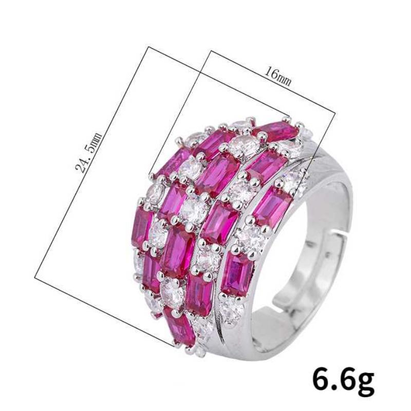 Sace Gems Inel clasic din zircon din aliaj de cupru Bijuterii pentru femei Cadou de petrecere de promisiune de nuntă