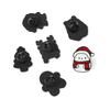 6 Pcs Christmas Series Brooch Cute Santa Claus Elk Christmas Tree Enamel Pin Metal Badge Backpack Clothing Jewelry Holiday Gift