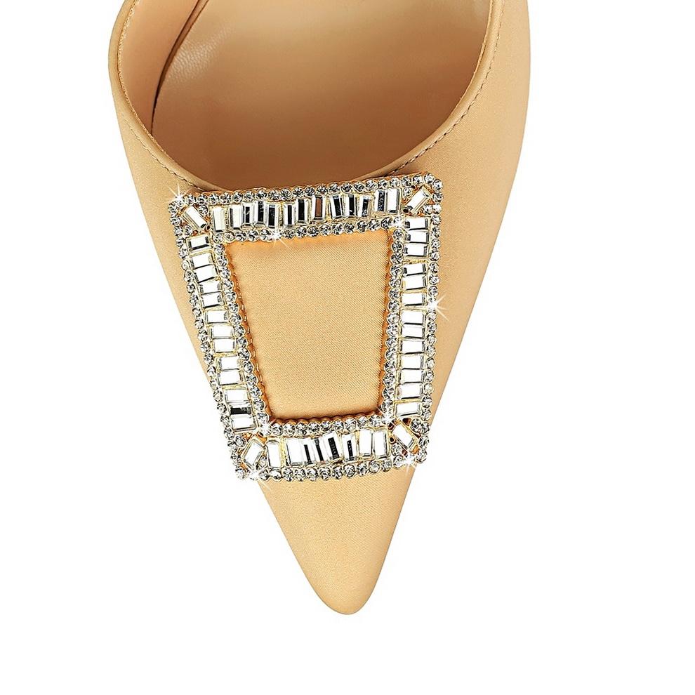 Fashionabla och minimalistiska smala klackar Ultrahöga klackar med långa klackar med spetsig sida, urholkade singelskor, högklackade skor för kvinnor