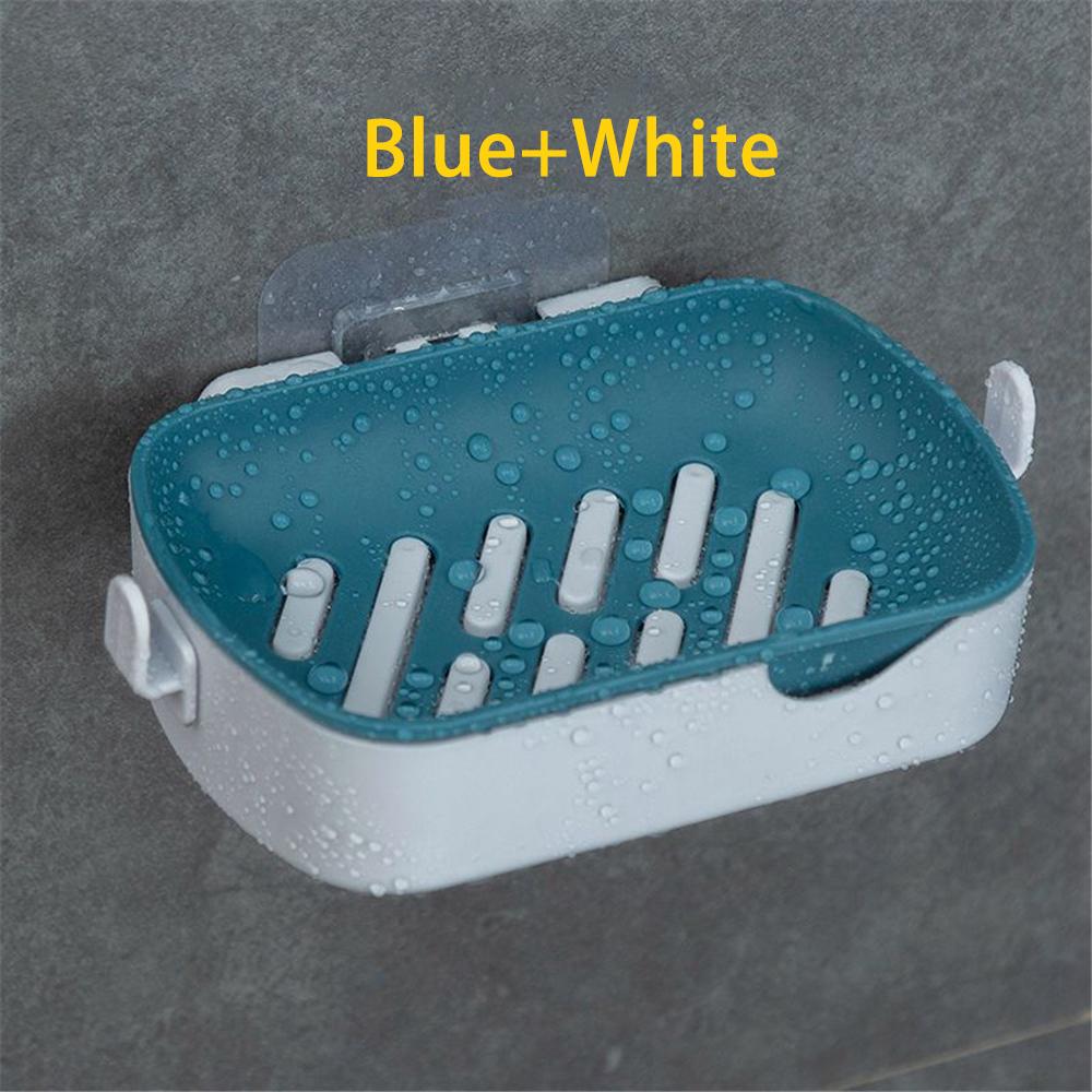 Multifunktionale Seifenbox mit Haken Kreativer Hängender Aufbewahrungshalter Nicht perforiert Abtropfkorb Gestell Toilette Heimorganisation