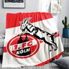1. FC Köln Printed Flannel Blanket, soft throw for bedroom sofa, washable, fan merchandise, great gift.