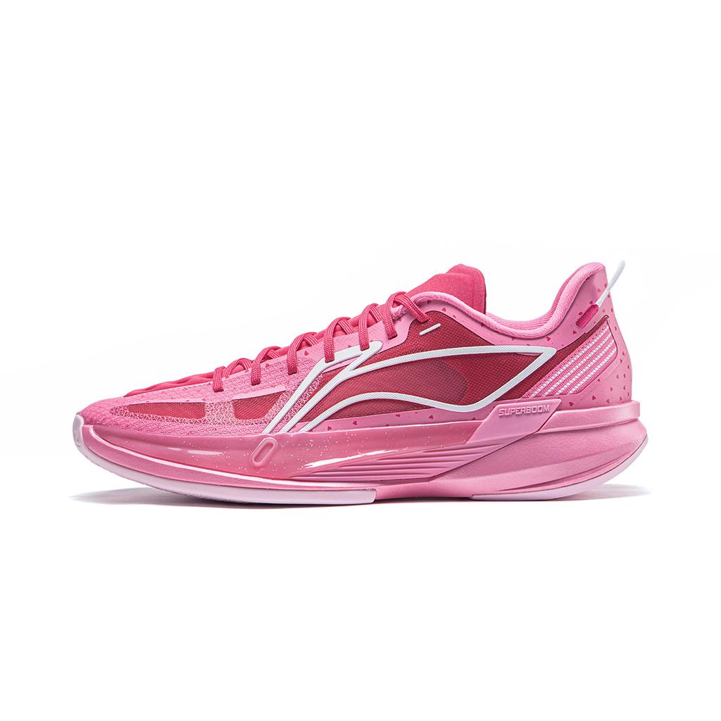 Li Ning ULTRALIGHT Cushioning Abrasion Resistant Low top Basketball Shoes Men's Peach Pink ABAW005-27