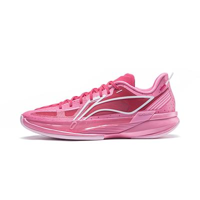 Li Ning ULTRALIGHT Cushioning Abrasion Resistant Low Top Basketball Shoes Men's Peach Pink ABAW005-27