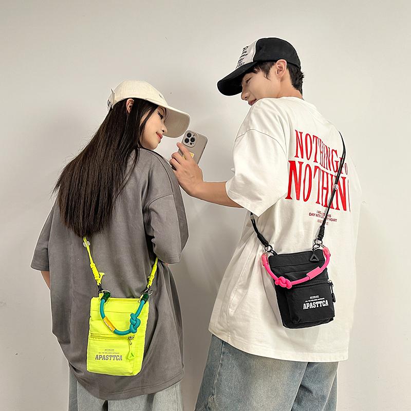 Lightweight Mobile Phone Bag Contrast Shoulder Bag Travel Crossbody Bag