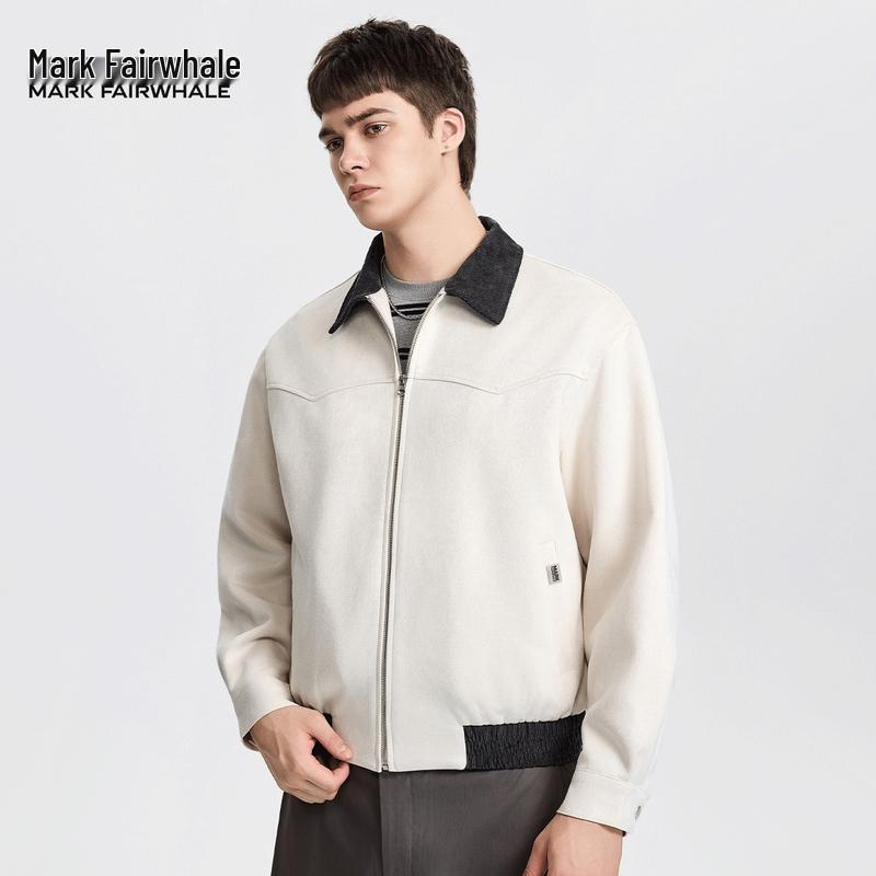 Mark Fairwhale Herren Wildlederähnliche Colorblock Reversjacke