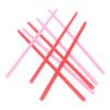 25Pcs Smoothie Straws Heart Shaped Pink Straws Drinking Cute Plastic Straws