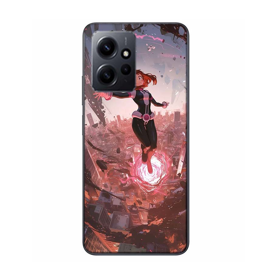 1pc Ochako Uraraka Phone Case For Redmi 12 13C 14C 12C Note 14 13 Pro Plus 10 10A 10C 9 9A 9C 9T K70 K80 Pro 8 8A Clear TPU