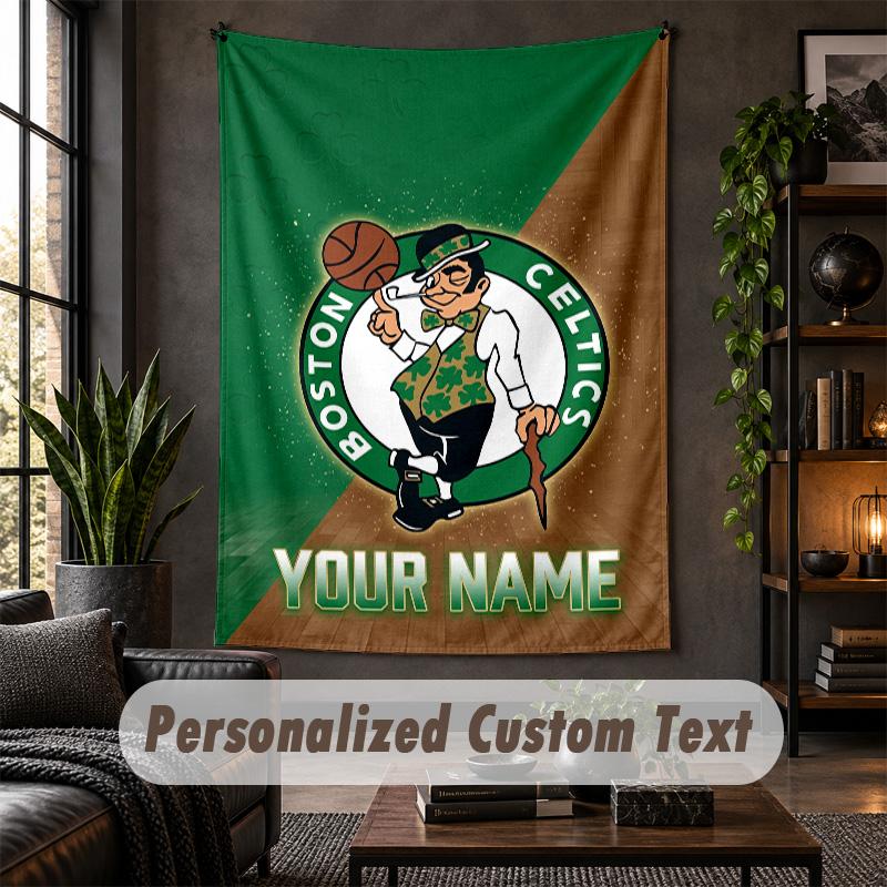 Wandbehang Celtic FC Druck Benutzerdefinierter Name Text Wandbehang Heimdekoration