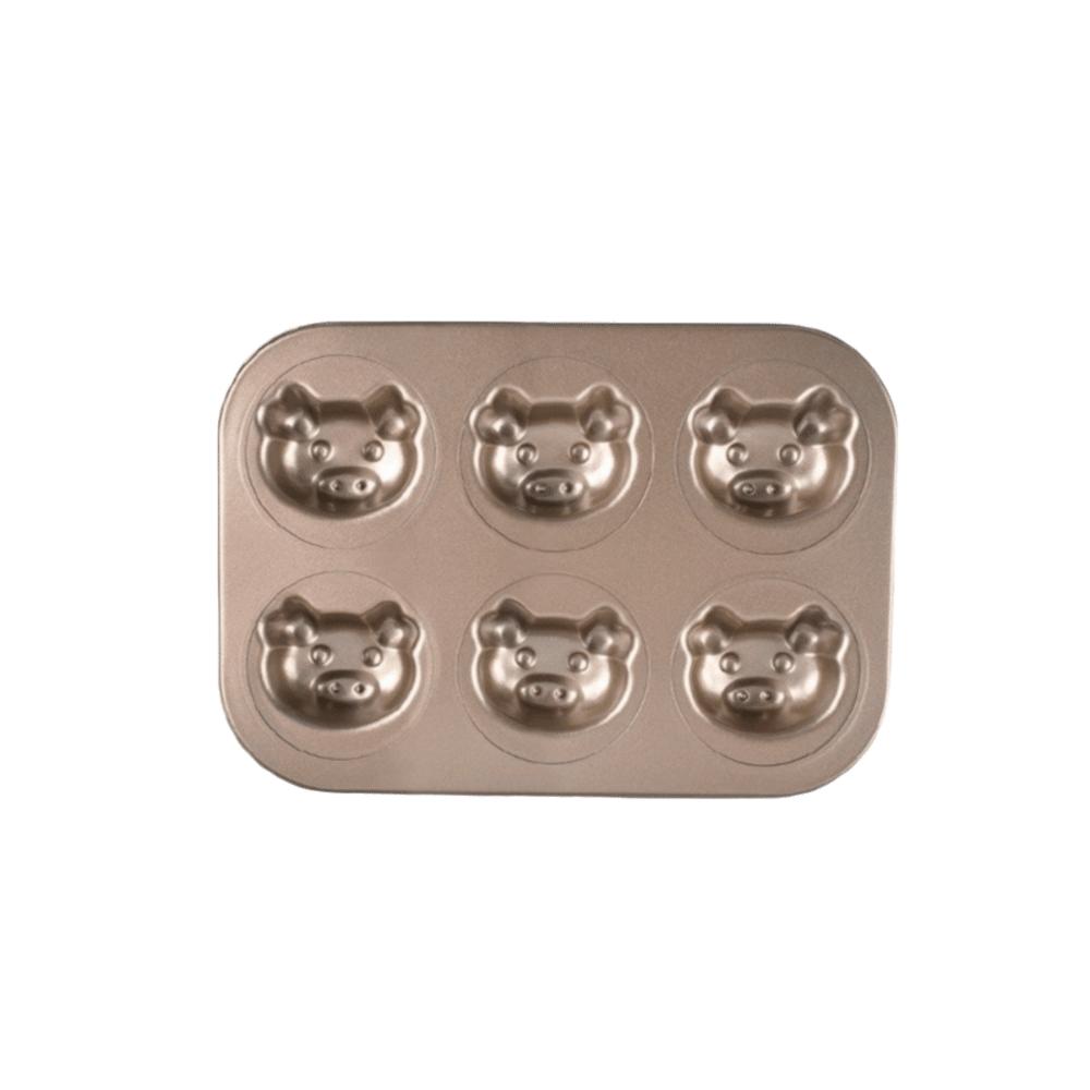 Non Stick Cake Plate 4/6/9/12 Cavity Cake Muffin Tin Tray Cute Cake Mold for Home Kitchen