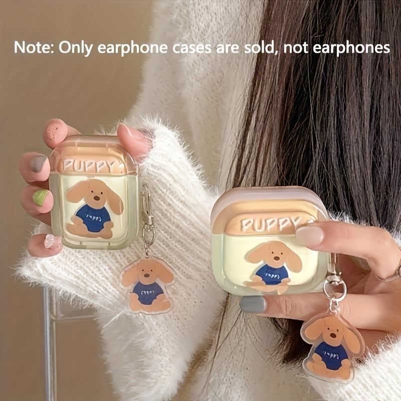 Cartoon Three Puppies for AirPods Pro1 Apple Bluetooth Wireless 1/1/1 Generation Earphone Cover Cute Soft