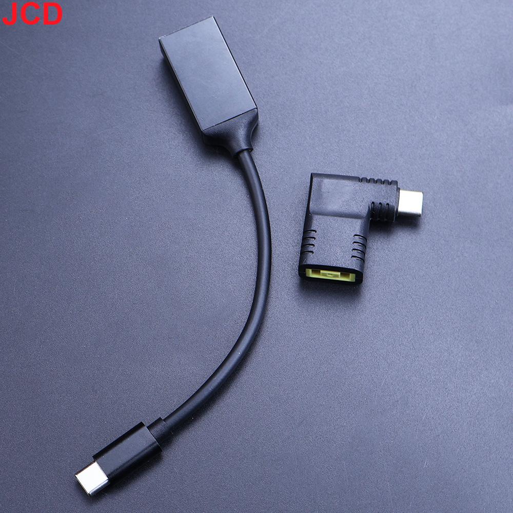 JCD 65W USB Type C PD Fast Charging Cable for Lenovo Laptop Charger Dc Square Plug to Type C PD Adapter Converter for MacBook