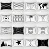 30X50CM Black And White Cushion Covers Modern Nordic Geometric Simple Waist Pillowcase Sofa Seat Bed Decorative Throw Pillows