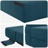 Folding Sofa Bed Blue 70 x 72 x 60 cm Fabric