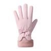 Fashionable Warm Gloves for Women In Autumn and Winter Cute Plush Warm Touch Screen Outdoor Riding Non Slip Waterproof Ski Gloves