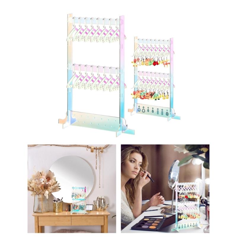 Dangle Earring Hanging Organizer Acrylic Ear Studs Display Rack for Retail Show Personal Exhibition Earring Holder Stand