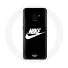 Case for Samsung Galaxy A8 Plus Nike Logo White Black Background