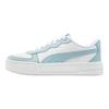 Puma Skye Leather Casual Comfortable Low-Top Sneakers Women Sneakers White Blue 374764-21