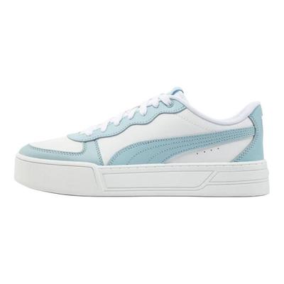 Skye Leder Casual Bequeme Low-Top Sneaker Damen Sneaker Weiß Blau 374764-21