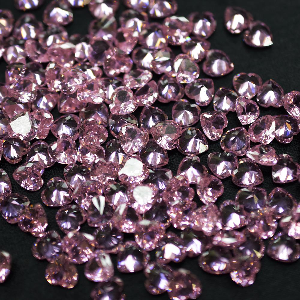 Natural Pink Sapphire Loose Gemstone 7.20 ct 6×6 mm Heart Cut Lot September Birthday Birthstone