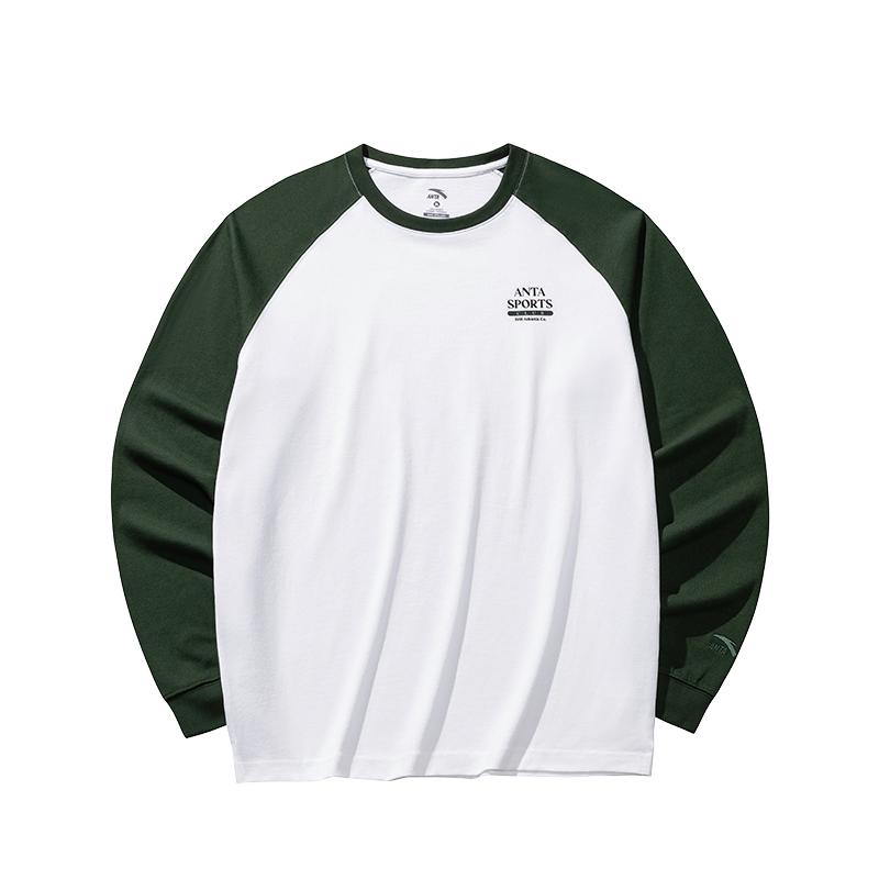 

Anta Повседневная серия Буквенная вставка Круглый вырез Универсальная Дышащая Футболка с длинным рукавом Мужские топы 152538402-2 M