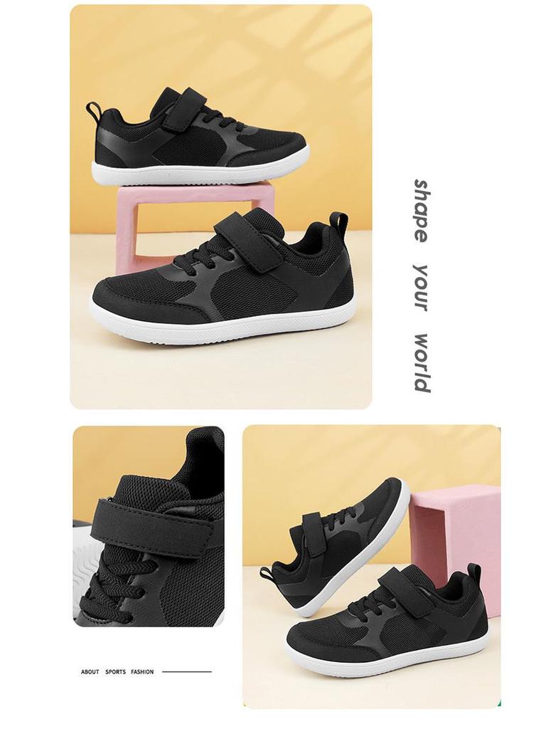 Scarpe Sportive da Bambino a Punta Larga: Sneakers Basse Traspiranti per Ragazzi e Ragazze, Perfette per Escursioni e Attività all'Aperto