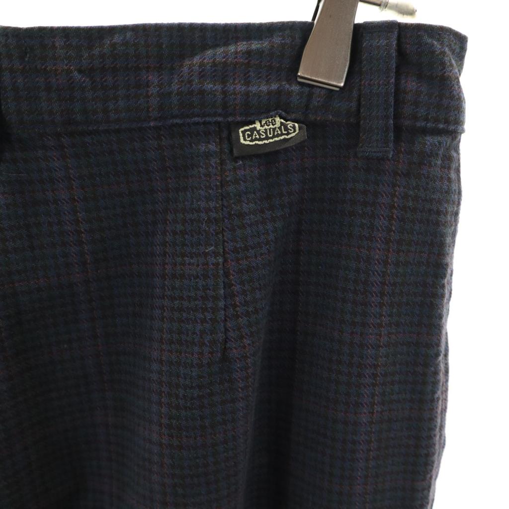Lee 90s Old Check Pattern Tapered pants 10 charcoal Women Used