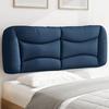 VidaXL Headboard Cushion, Reading Pillow with Zipper, Reading Cushion for Bed Bedroom, Blue 140 374582