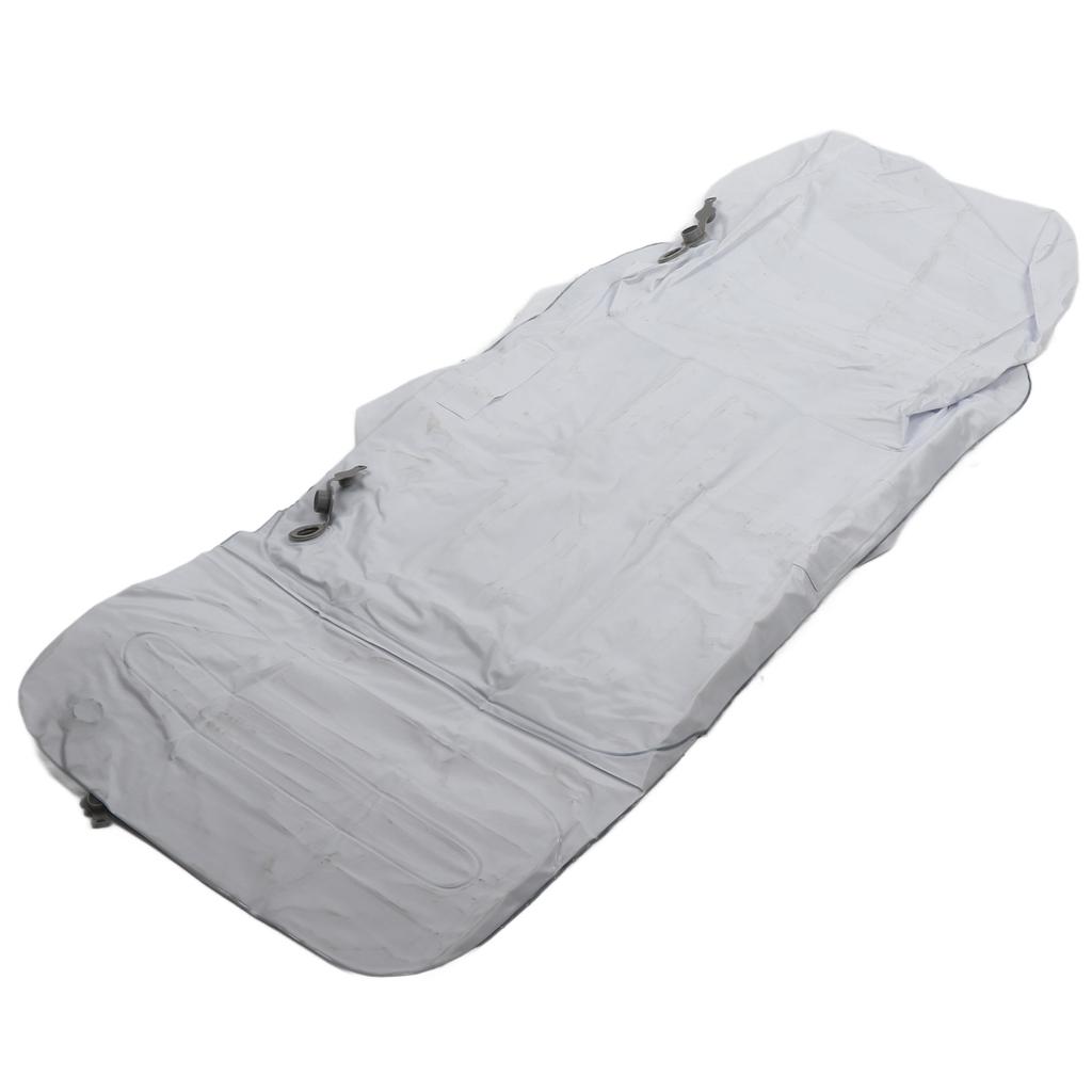 Inflatable Toddler Travel Bed Soft Flocking Dual Pillow Baby Blow Up Bed with Sides Pump Safety Belt Manual Pump