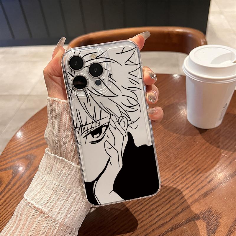 

Anime Boy Phone Case for iPhone 17 Air 16 15 14 13 12 11 Pro Max Plus Mini X 8 7 Soft Transparent Cover Fundas Accessory iPhone 13Mini