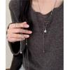 Personalized Punk Star Pendant Adjustable Snake Chain Necklace For Men Women Y2K Fashion Trend Rock Party Grunge EMO Accessories