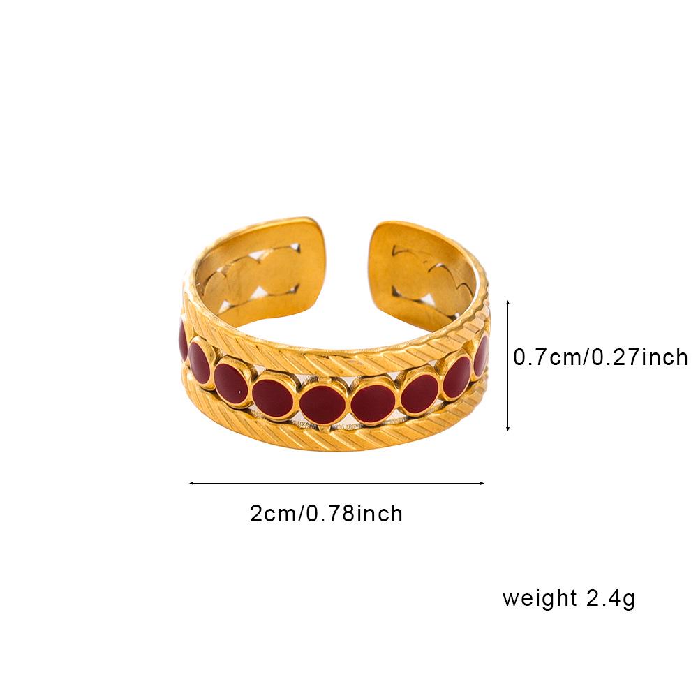 Stainless Steel Titanium Ring: Luxurious, Non-Fading, Eco-Friendly, Open Design