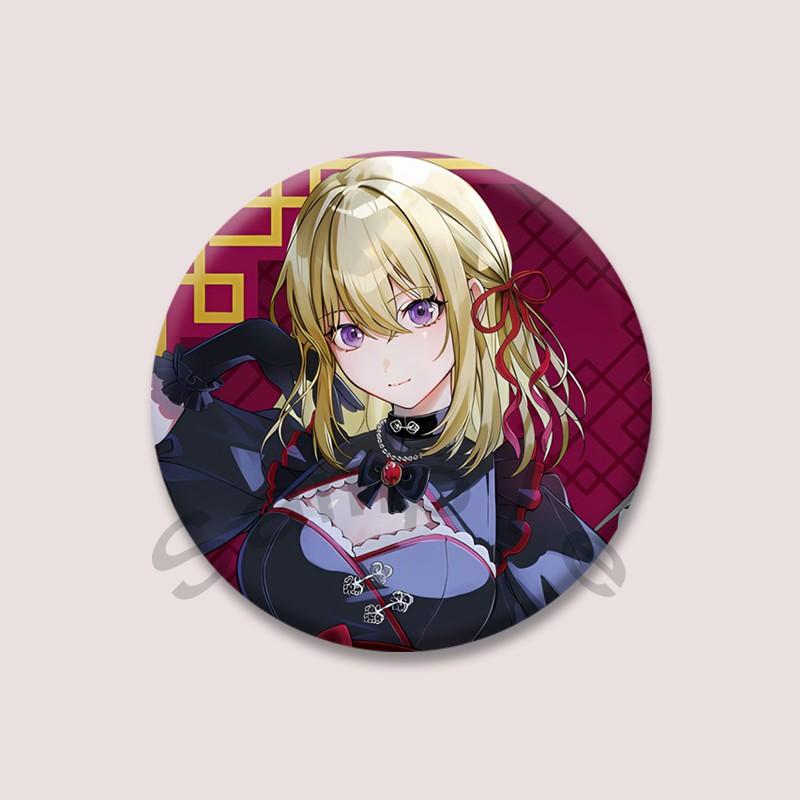 Bang Dream Ave Mujica Cartoon Badge Anime Character Sakiko Togawa Uika Misumi Lapel Pins Kawaii Manga Brooch for Bag Decor Gifts