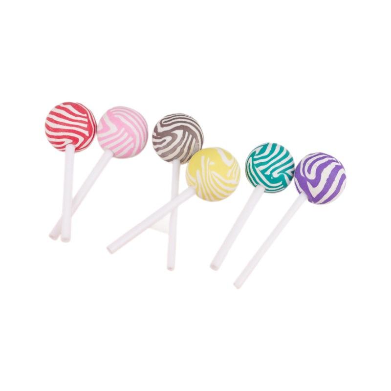 Soft Pottery Rainbow Lollipop Cream Glue Mobile Phone Case Accessories Jewelry Handicraft Accessories Children'S Play House Toys