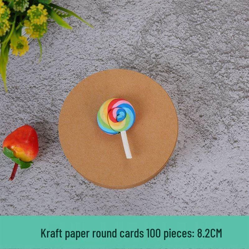 

Thick White Cardstock Circles for Handmade Art and Drawing