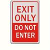 2pcs/4pcs Metal Sign "Exit Only Do Not Enter", Wall Art Decor, for  Restaurant Decor, Bar Decor, Cafe Decor, Garage Decor