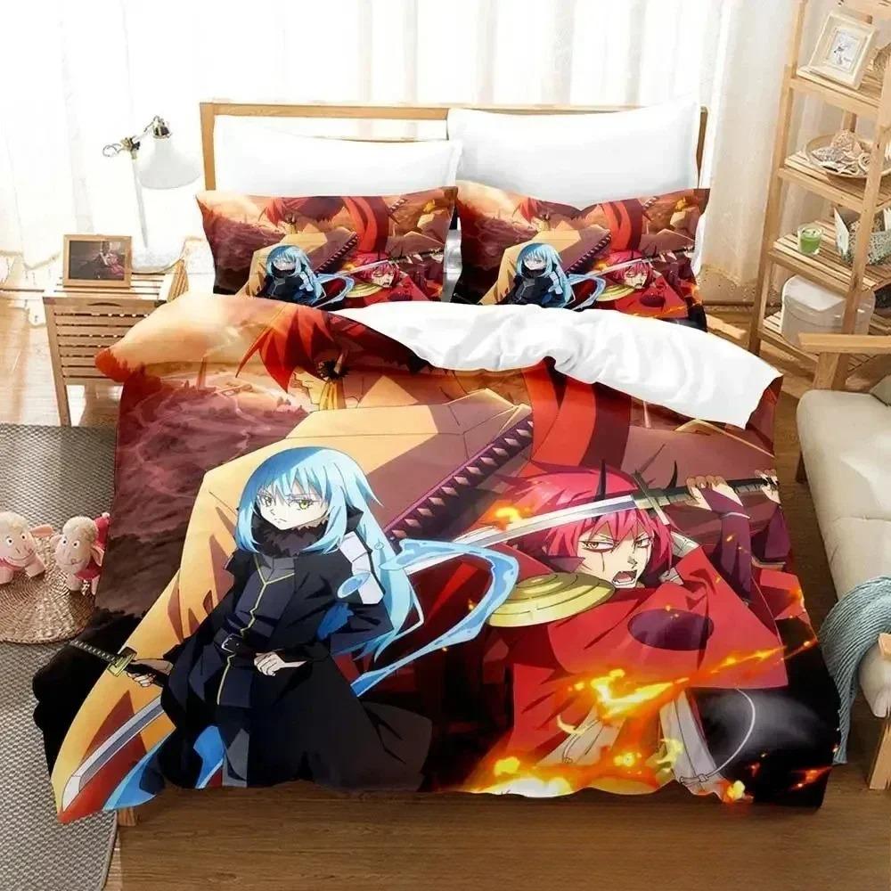 That Time I Got Reincarnated As a Slime Bedding Set Single Twin Full Queen King Size Bed Set Adult Kids 3D Print Anime Cartoon