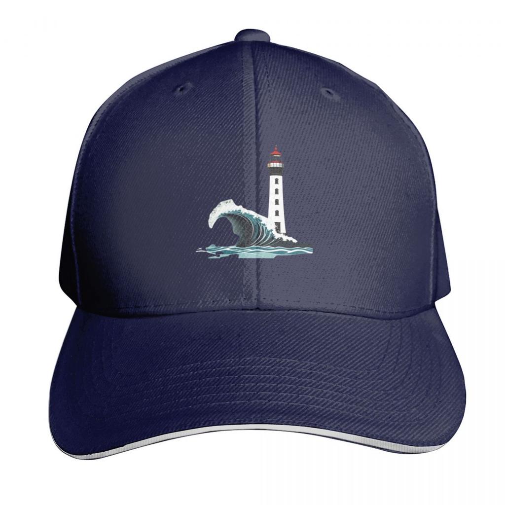Minimalist Ocean Waves Lighthouse Baseball Cap Anime Hat Sports Cap New Hat Golf Cap Hats Unisex Womens