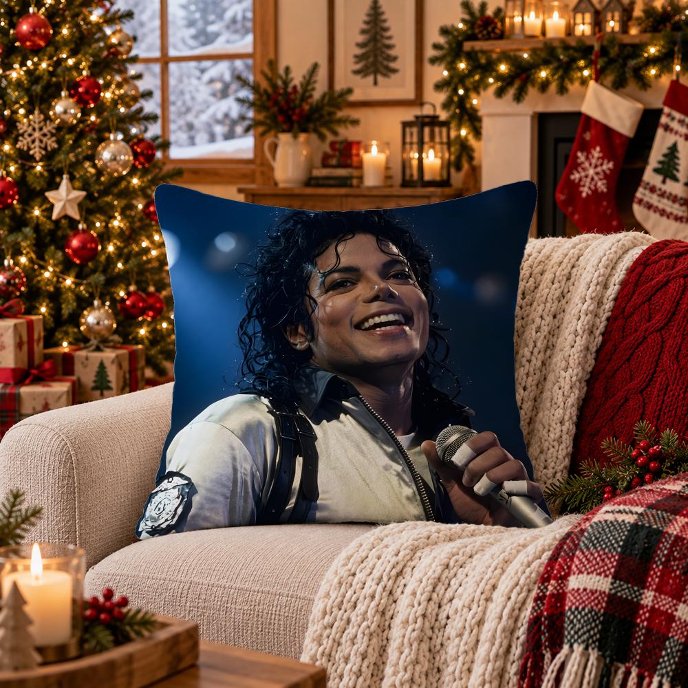 Singer Michael Jackson Cushion Cover Cushion Cover Soft Plush Cushion Covers Fluffy Throw Pillow Cases For Sofa Bedroom