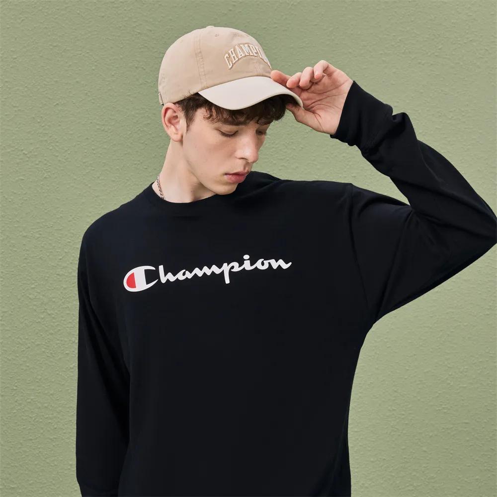 Champion Script Full Chest Logo Crewneck Sweatshirt (Unisex) T-Shirts UM XLT02