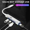 1Pc Type-C Turn USB Adapter Multi Port Distributor Hub Car Goods For Nissan Nismo Qashqai X J10 Trail Tiida Teana Skyline Juke X-trail Almera