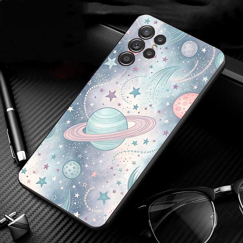 Universe Space Planet Phone Case For Samsung Galaxy S25 S24 S23 S22 S21 Ultra S24 S23 S22 S21 S25 Plus S24 S25 FE