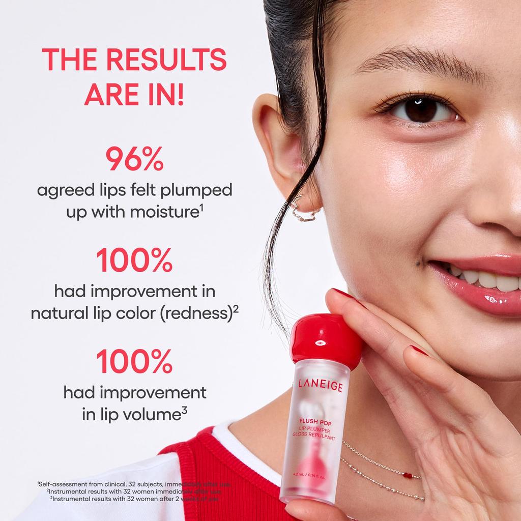 Laneige Flush Pop Lip Plumper Gloss Repulpant 4.2ml/0.14 fl.oz