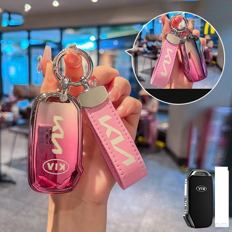 2026 Hot Car Sticker TPU Car Remote Key Case Keychain For KIA Sportage R GT Stinger Sorento Ceed Cerato Forte Niro Soul Tellurid