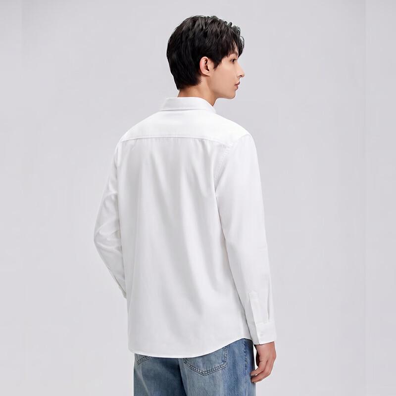 Mark Fairwhale Men's American Workwear Loose-Fit Long-Sleeve Denim Shirt