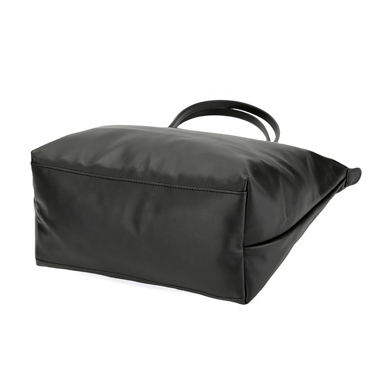 Longchamp Le Pliage Xtra Schnapp- und Reißverschluss Leder Schulter-Tragetasche Damen Handtaschen Schwarz 2605987001