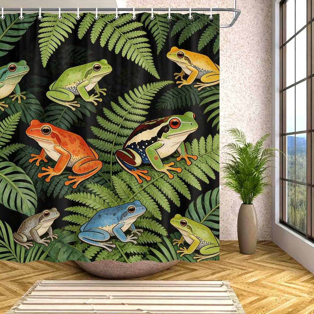 Spiral Galaxy in Deep Space with Asteroids Waterproof Shower Curtain for Cosmic Bathroom Decor